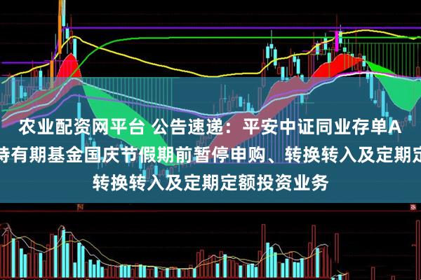农业配资网平台 公告速递:平安中证同业存单AAA指数7天持有期基金国庆节假期前暂停申购、转换转入及定期定额投资业务