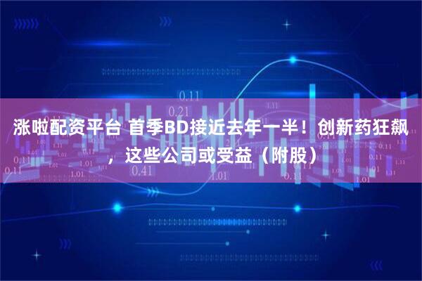 涨啦配资平台 首季BD接近去年一半!创新药狂飙,这些公司或受益(附股)